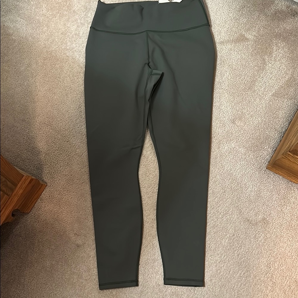 Dark Green High-Waisted Leggings